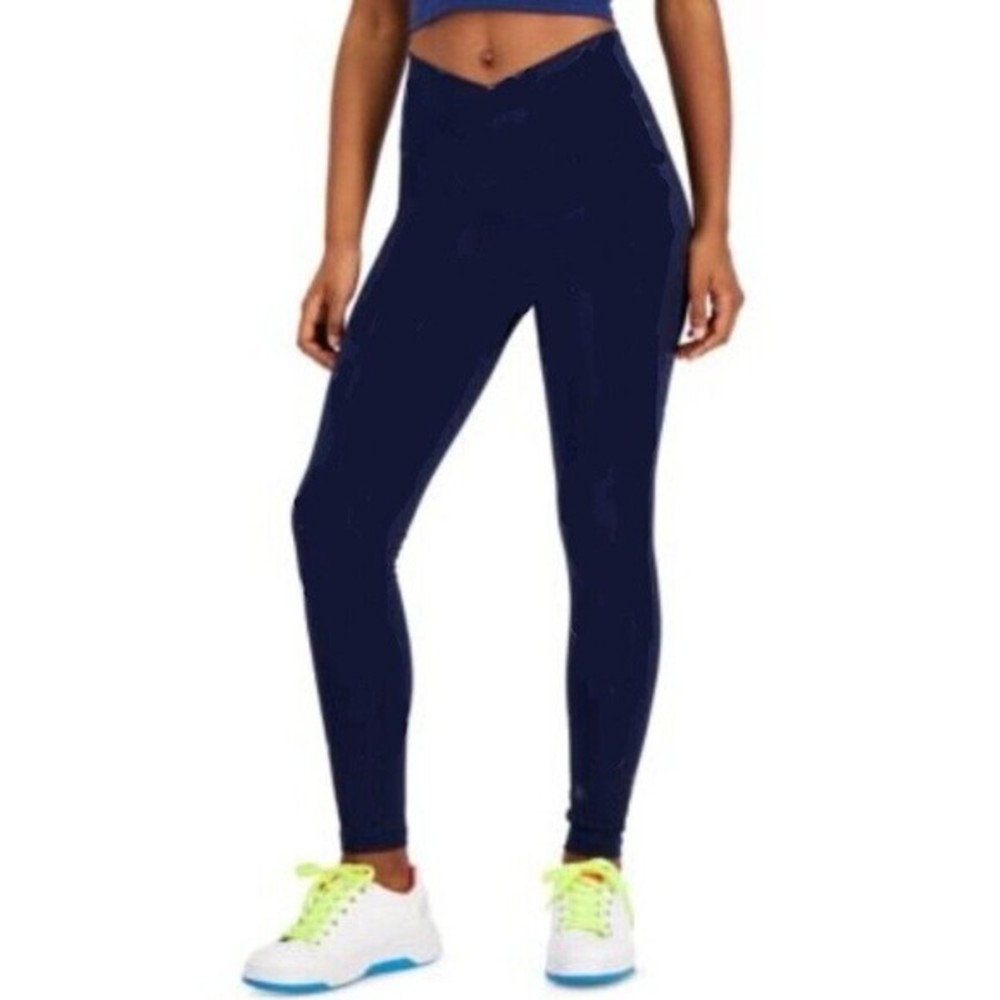 NEW | Jenni Crossover High Waisted Compression Legging. Small, Navy. MSRP $29.99